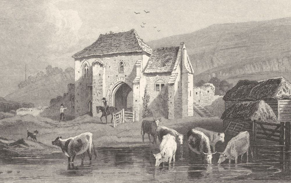 KENT. St Martins Priory, near Dover. Allen 1833 old antique print picture
